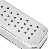 Stainless Steel Cutlery Tray Holder Kitchen Chopstick Spoon Fork Storage Box with Lid Drainer Natural Color