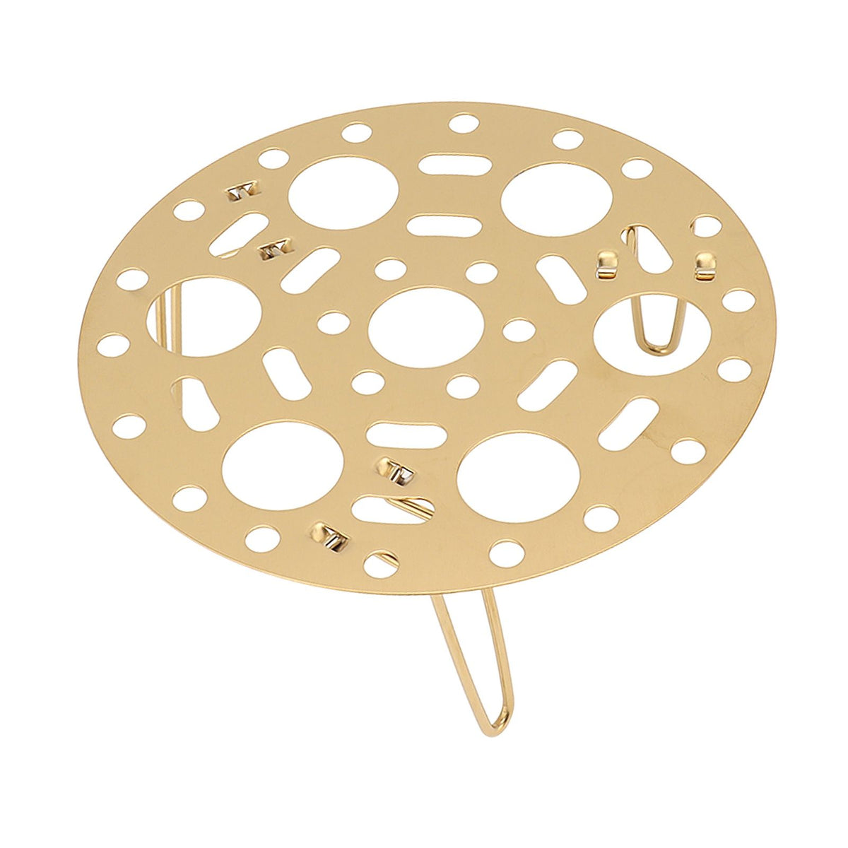Steaming Rack Stainless Foldable Multi Function Steel Steaming Tray Dumplings Egg Steaming Tool for Home Restaurant Gold