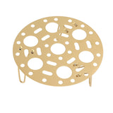 Steaming Rack Stainless Foldable Multi Function Steel Steaming Tray Dumplings Egg Steaming Tool for Home Restaurant Gold - 45-Degree Angle