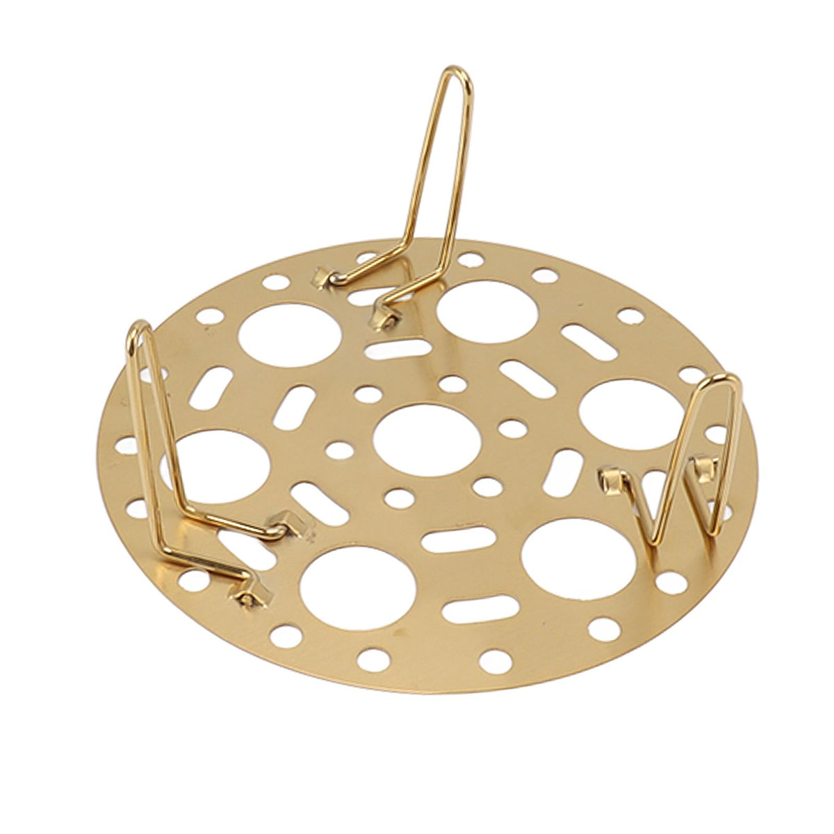 Steaming Rack Stainless Foldable Multi Function Steel Steaming Tray Dumplings Egg Steaming Tool for Home Restaurant Gold