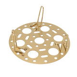 Steaming Rack Stainless Foldable Multi Function Steel Steaming Tray Dumplings Egg Steaming Tool for Home Restaurant Gold