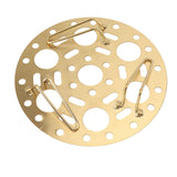 Steaming Rack Stainless Foldable Multi Function Steel Steaming Tray Dumplings Egg Steaming Tool for Home Restaurant Gold