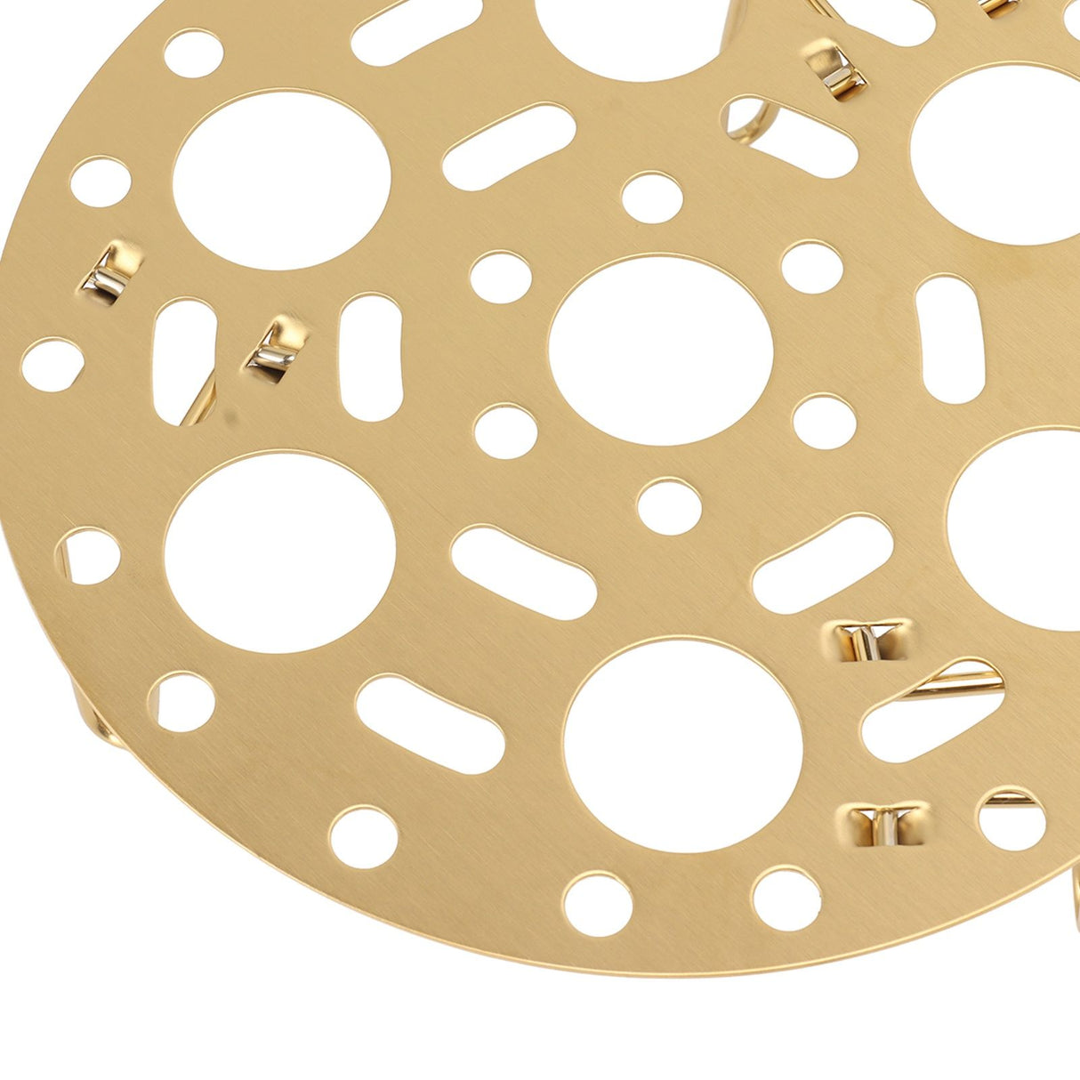 Steaming Rack Stainless Foldable Multi Function Steel Steaming Tray Dumplings Egg Steaming Tool for Home Restaurant Gold