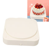 Rotating Dessert Display Table 8 Inch Automatic Rotating Cupcake Stand Machine for Wedding Birthday with Music