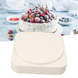 Rotating Dessert Display Table 8 Inch Automatic Rotating Cupcake Stand Machine for Wedding Birthday with Music