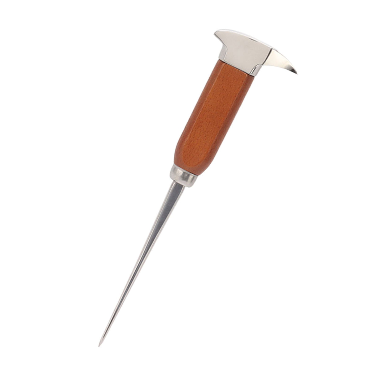 Ice Pick with Wood Handle Stainless Steel Ice Chipper Ice Crusher Tool for Bars Bartender