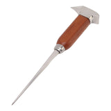 Ice Pick with Wood Handle Stainless Steel Ice Chipper Ice Crusher Tool for Bars Bartender - 45-Degree Angle