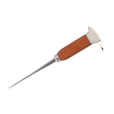 Ice Pick with Wood Handle Stainless Steel Ice Chipper Ice Crusher Tool for Bars Bartender - Rear View
