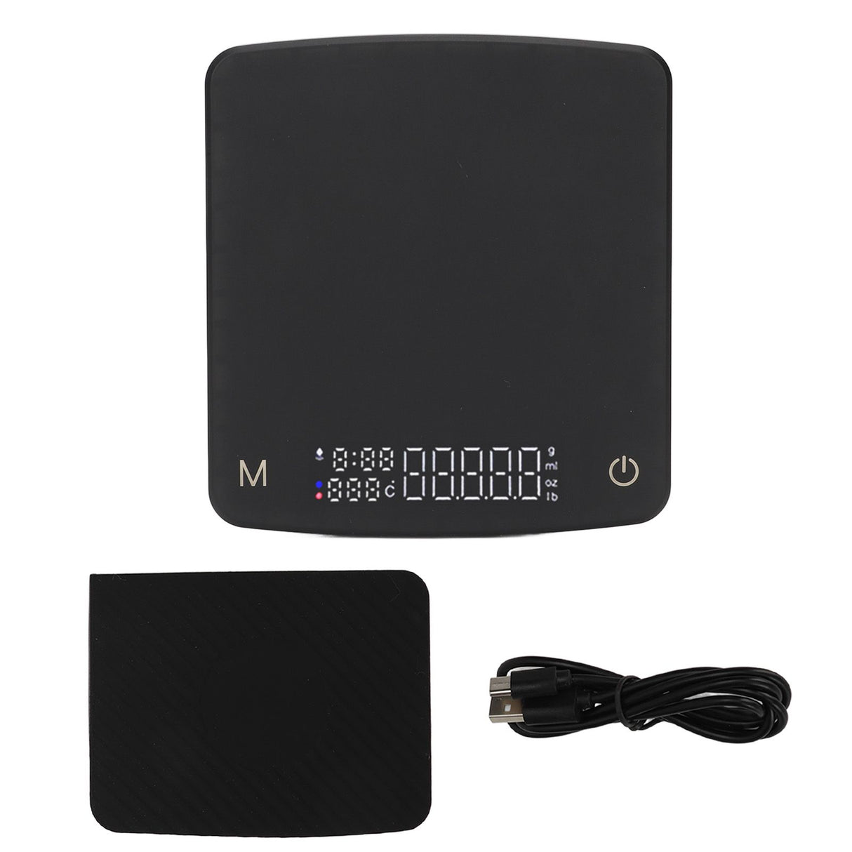 Tiny Coffee Scale Digital Drip Coffee Scale Rechargeable Automatic Timing Kitchen Food Scale 2kg/0.1g
