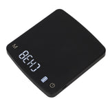 Tiny Coffee Scale Digital Drip Coffee Scale Rechargeable Automatic Timing Kitchen Food Scale 2kg/0.1g - Top-Down View