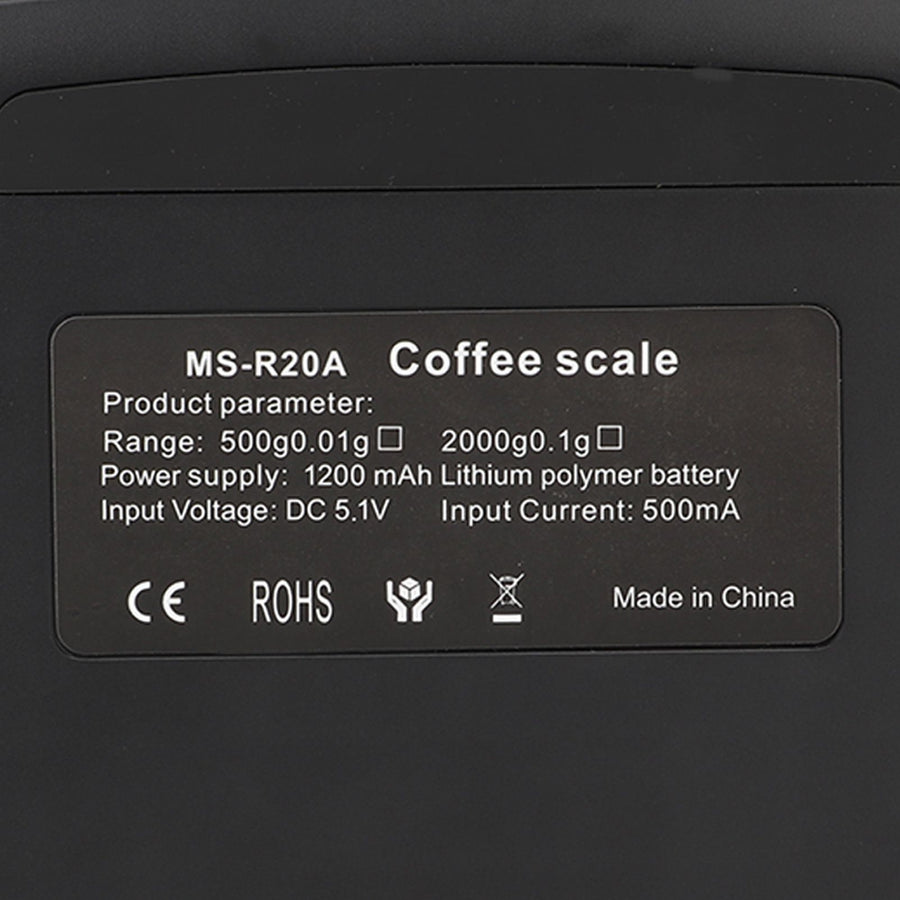 Tiny Coffee Scale Digital Drip Coffee Scale Rechargeable Automatic Timing Kitchen Food Scale 2kg/0.1g, image 14