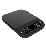 Digital Coffee Scale Waterproof 0.1g High Accuracy Manual Automatic Mini Portable Baking Scale with Timer 3kg - Front View