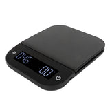 Digital Coffee Scale Waterproof 0.1g High Accuracy Manual Automatic Mini Portable Baking Scale with Timer 3kg - Side View