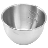 Mixing Bowl Refrigerator Dishwasher Safe Thick 304 Stainless Steel Serving Bowl with Scale for Salad Fruit Baking Type A