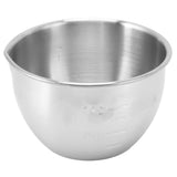 Mixing Bowl Refrigerator Dishwasher Safe Thick 304 Stainless Steel Serving Bowl with Scale for Salad Fruit Baking Type A - Close-Up Angle