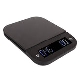 Electric Kitchen Food Scale English Version Peeling PC Function Waterproof Timing Flat Coffee Weighing Scale 3kg/0.1g - Front View