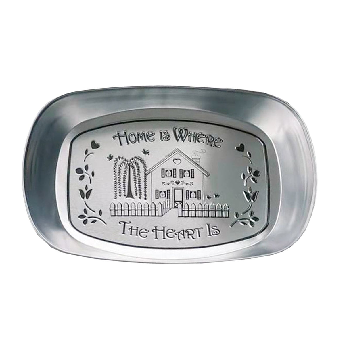Camping Tinplate Outdoor Dinner Plate Multifunctional Kitchenware European Cutlery Portable Picnic Bowl Homeland Pattern