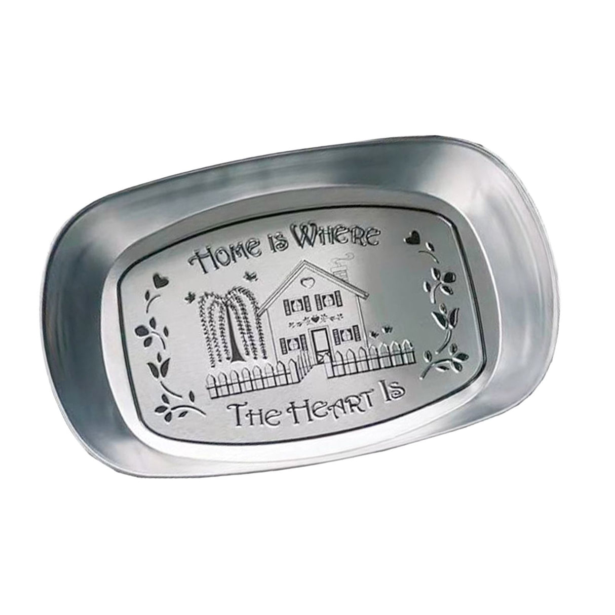 Camping Tinplate Outdoor Dinner Plate Multifunctional Kitchenware European Cutlery Portable Picnic Bowl Homeland Pattern