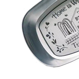 Camping Tinplate Outdoor Dinner Plate Multifunctional Kitchenware European Cutlery Portable Picnic Bowl Homeland Pattern