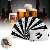 20pcs Stainless Steel Poker Card Bottle Opener Rust Prevention Exquisite Beer Bottle Opener for Party Home