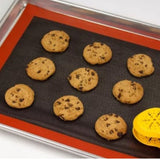 2 Pcs Perforated Silicone Fiberglass Mat 30x40cm Biscuit Baking Pastry Baking Pan Mat Oven Liner Pad