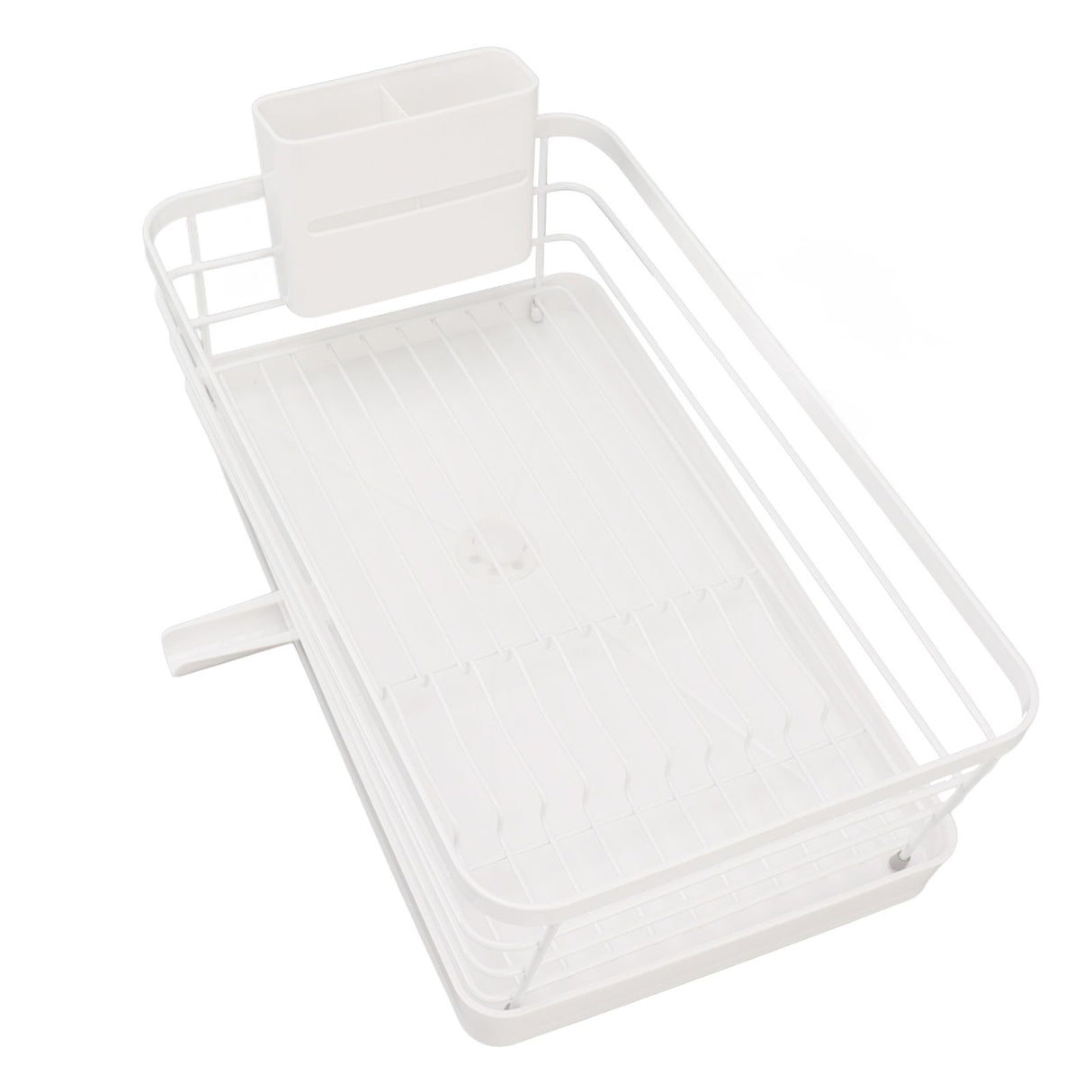 Dish Racks Modern Large Capacity Rust Resistance Space Saving Dish Drainers with Draining Tray for Kitchen Counter 39.5x23.5x14.5cm / 15.6x9.3x5.7in