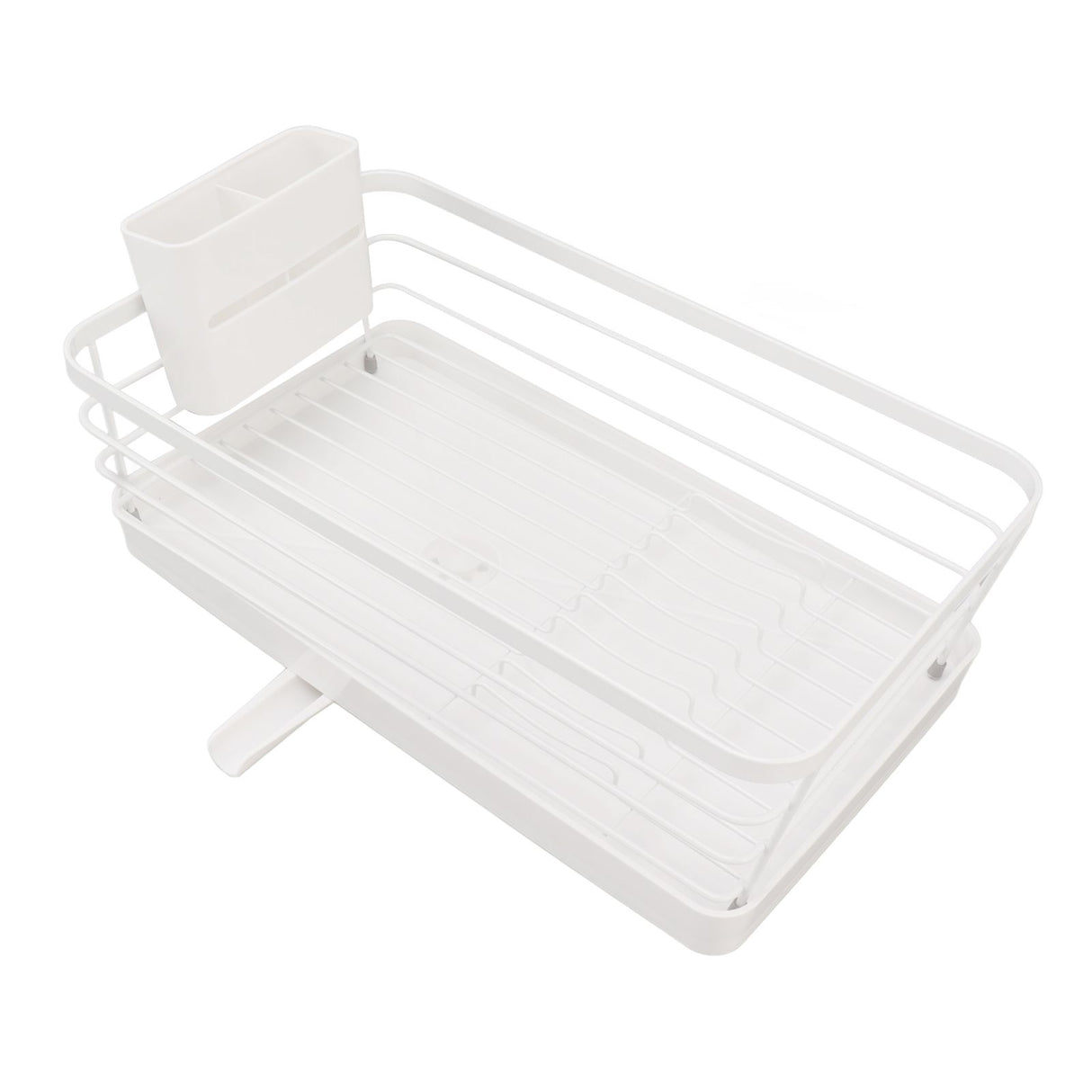 Dish Racks Modern Large Capacity Rust Resistance Space Saving Dish Drainers with Draining Tray for Kitchen Counter 39.5x23.5x14.5cm / 15.6x9.3x5.7in