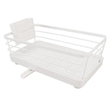 Dish Racks Modern Large Capacity Rust Resistance Space Saving Dish Drainers with Draining Tray for Kitchen Counter 39.5x23.5x14.5cm / 15.6x9.3x5.7in - Close-Up Angle