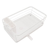 Dish Racks Modern Large Capacity Rust Resistance Space Saving Dish Drainers with Draining Tray for Kitchen Counter 39.5x23.5x14.5cm / 15.6x9.3x5.7in - Low Angle