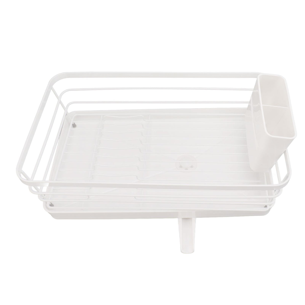 Dish Racks Modern Large Capacity Rust Resistance Space Saving Dish Drainers with Draining Tray for Kitchen Counter 39.5x23.5x14.5cm / 15.6x9.3x5.7in