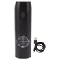 Electric Pepper Grinder Adjustable Coarseness USB Rechargeable Automatic Salt Mill with LED Light for Herb Spice Black