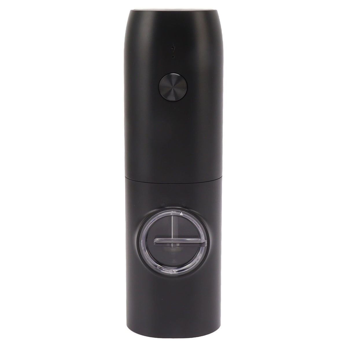 Electric Pepper Grinder Adjustable Coarseness USB Rechargeable Automatic Salt Mill with LED Light for Herb Spice Black
