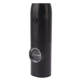 Electric Pepper Grinder Adjustable Coarseness USB Rechargeable Automatic Salt Mill with LED Light for Herb Spice Black