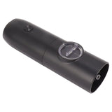 Electric Pepper Grinder Adjustable Coarseness USB Rechargeable Automatic Salt Mill with LED Light for Herb Spice Black