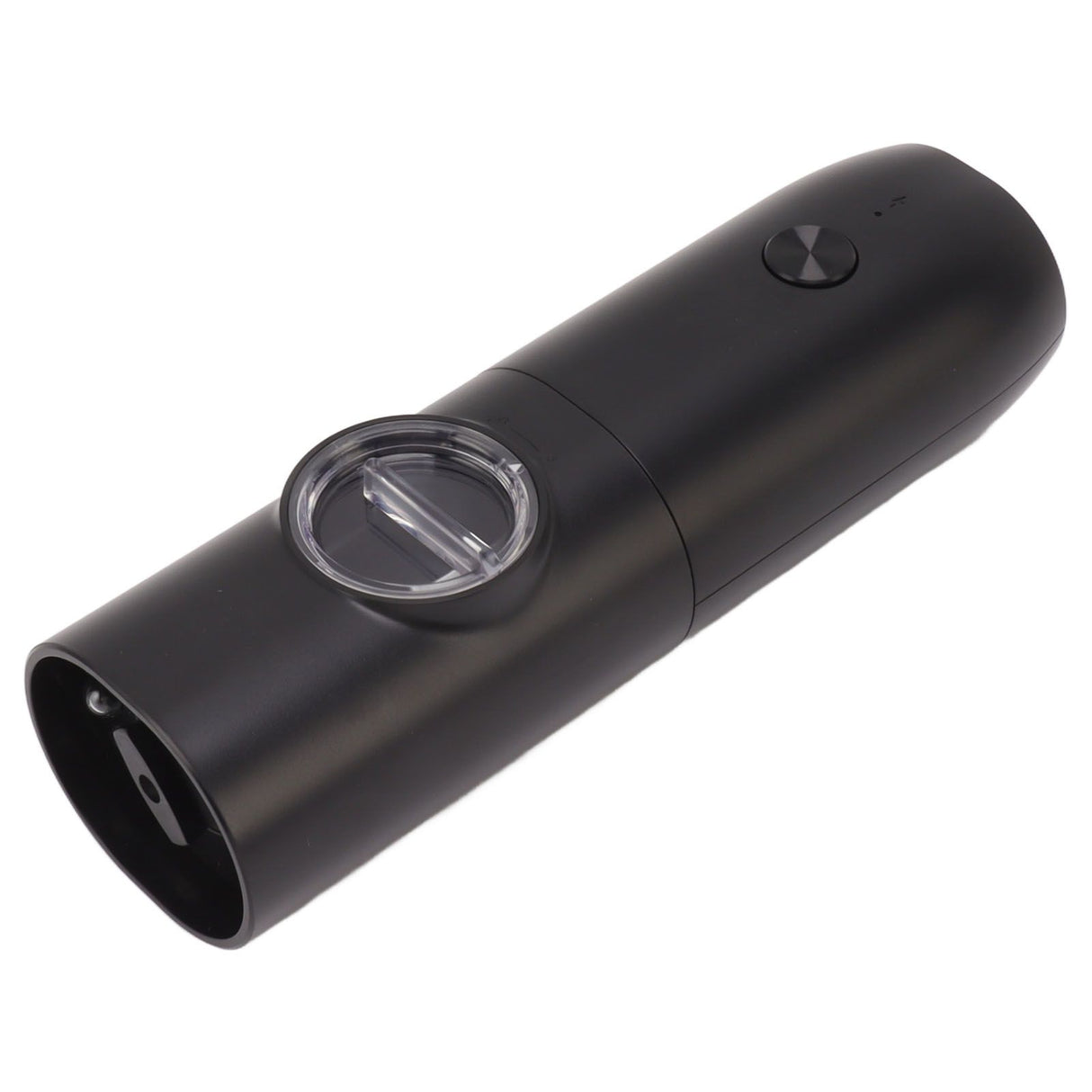 Electric Pepper Grinder Adjustable Coarseness USB Rechargeable Automatic Salt Mill with LED Light for Herb Spice Black