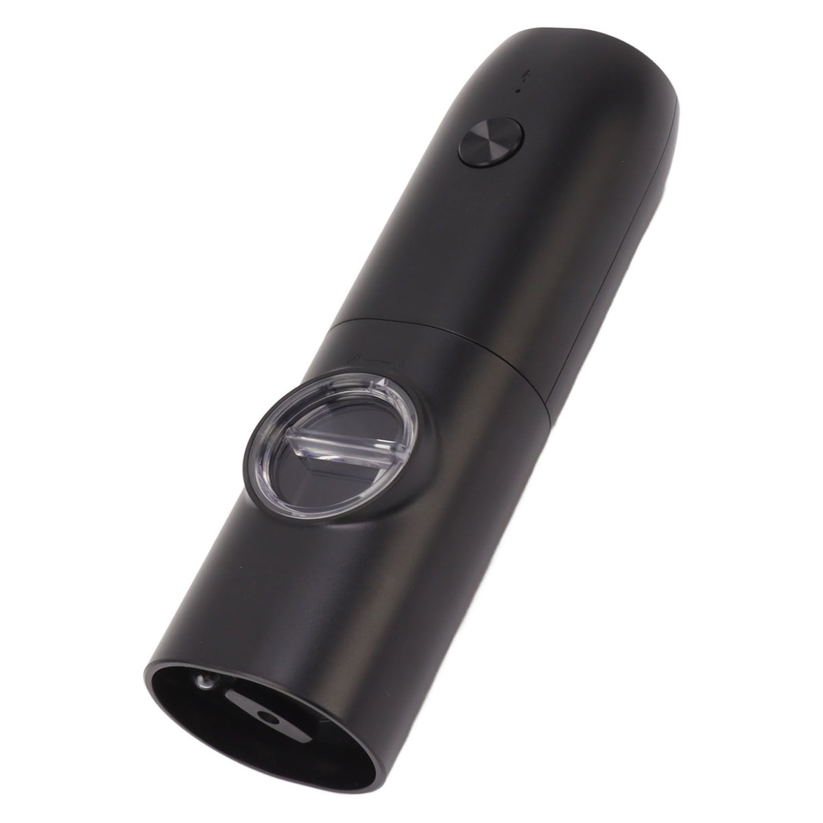Electric Pepper Grinder Adjustable Coarseness USB Rechargeable Automatic Salt Mill with LED Light for Herb Spice Black
