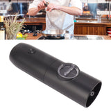 Electric Pepper Grinder Adjustable Coarseness USB Rechargeable Automatic Salt Mill with LED Light for Herb Spice Black - Extra Image