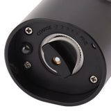 Electric Pepper Grinder Adjustable Coarseness USB Rechargeable Automatic Salt Mill with LED Light for Herb Spice Black