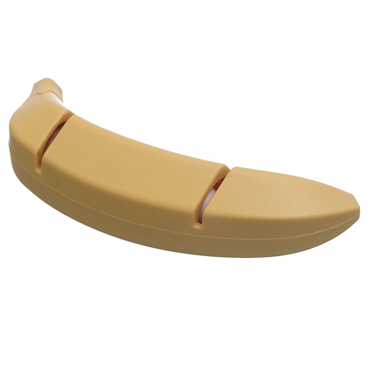 Knife Sharpener 2 Slot Kitchen Knives Sharpen Blade Sharpening Tool Banana Design Decor Yellow Standard