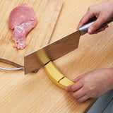 Knife Sharpener 2 Slot Kitchen Knives Sharpen Blade Sharpening Tool Banana Design Decor Yellow Standard