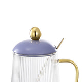 Portable Electric Kettle Stew Cup 450ML Health Cup Mini Slow Cooker Kettle Office Flower Teapot Split Tea Boiler AU Plug 220V Violet 450ml