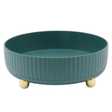 360 Degree Rotating Storage Rack Organizer Round Cosmetic Spice Rack Turntable for Kitchen Cabinet Pantry Small Green