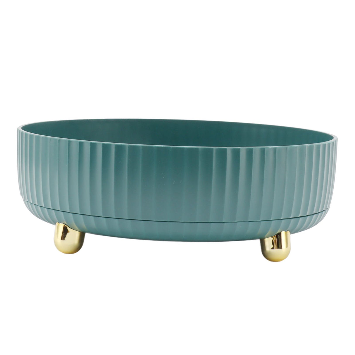 360 Degree Rotating Storage Rack Organizer Round Cosmetic Spice Rack Turntable for Kitchen Cabinet Pantry Small Green