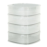 Transparent Dish Dust Cover Dustproof Multi Layer Dish Cover Multifunctional Food Cover 4 Layer - Front View
