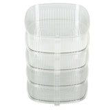 Transparent Dish Dust Cover Dustproof Multi Layer Dish Cover Multifunctional Food Cover 4 Layer - Top-Down View