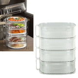 Transparent Dish Dust Cover Dustproof Multi Layer Dish Cover Multifunctional Food Cover 4 Layer