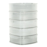 Transparent Dish Dust Cover Dustproof Multi Layer Dish Cover Multifunctional Food Cover 5 Layer - Side View