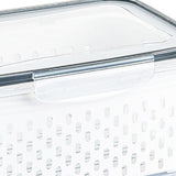Drain Storage Basket Box Transparent Fruit Vegetable Storage Container for Kitchen Supplies 850ML