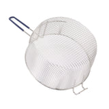 Frying Basket Stainless Steel Long Handle Reusable Rust Resistant Fry Net for Fish Chicken Nuggets Rubber Handle - Extra Image