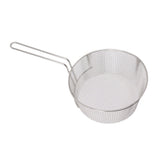 Frying Basket Stainless Steel Long Handle Reusable Rust Resistant Fry Net for Fish Chicken Nuggets Handle Without Rubber